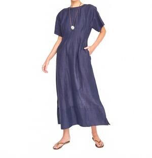 NEW MIRTH wailea ankle length dress in blueberry